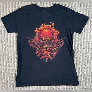 Gears Of War 5 Black T-Shirt Size Medium Video Game Skulls Difuzed